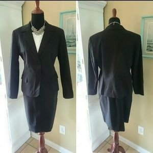 Size 12 black skirt suit